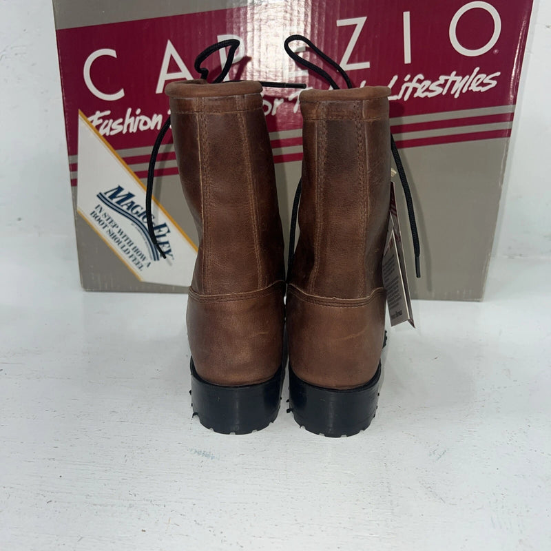 New Women’s Brown Lace Up Capezio Cowboy Boots. L549 5.5 5 1/2 M. 20-31