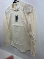 New Wayne Scott Yellow Long Sleeve Button Up English Shirt Medium X-89