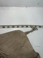 NOS Tan Show Chaps With Fringe Adjustable Waist 37” I-75