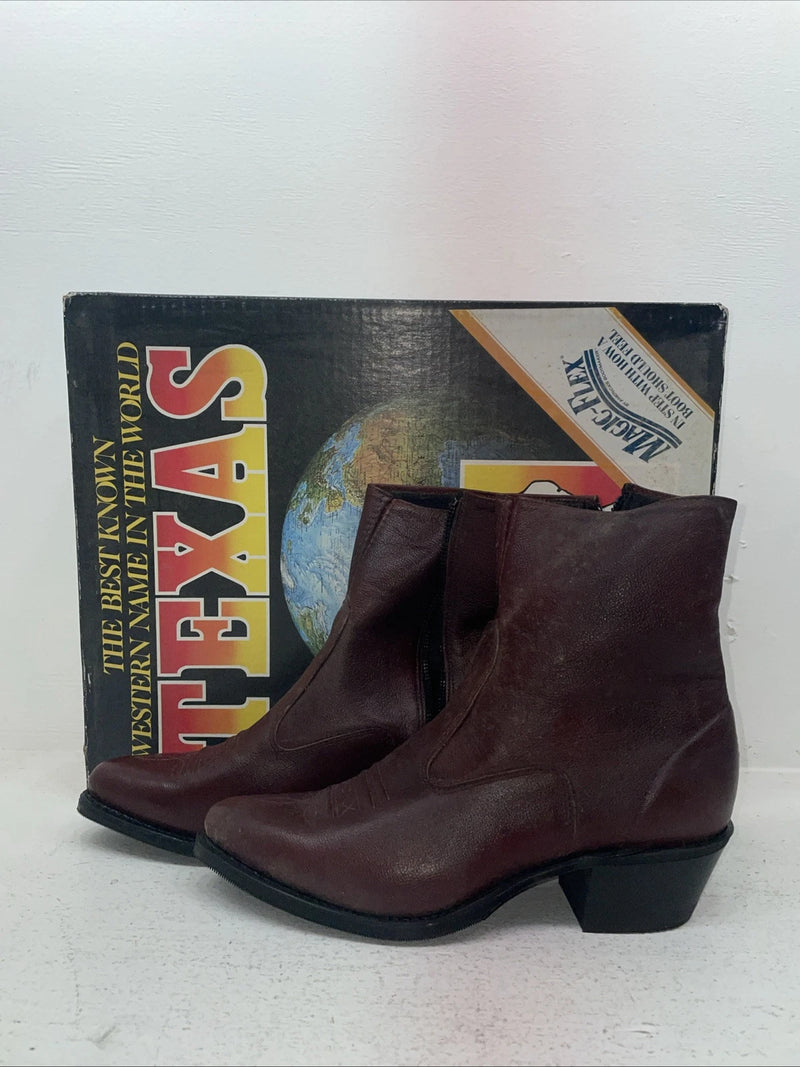 New Men’s Red Texas Brand Cowboy Boots. M 3739.5 9 1/2 D. 5-46