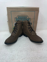 New Youth Brown Lac Up Smoky Mountain Cowboy Boots. 3046 3.5 3 1/2. 22-72