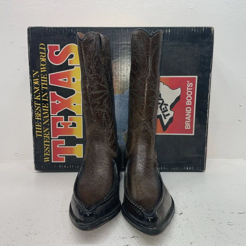 New Women’s Brown Texas Brand Cowboy Boots. 30 9.5 9 1/2 C. 15-158