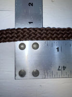 New Brown Genuine Leather Braided 38” Belt Z-145