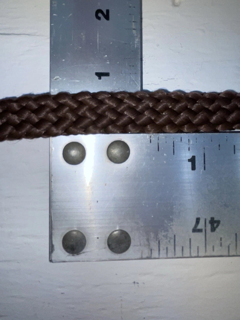 New Brown Genuine Leather Braided 38” Belt Z-145