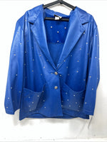 New Women’s Blue 1849 Authentic Ranchwear Western Show Jacket XXL #2932 UU-16