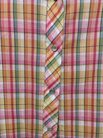 New Women’s Panhandle Slim Multicolor Plaid Long Sleeve Pearl Snap 16 X 38 II-18