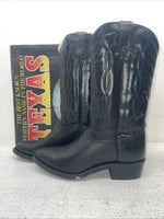 New Men’s Black Texas Brand Cowboy Boots. 8040 8 E E. 3-141
