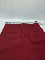 New Vintage Red Polyester Pants #2327 3A-78