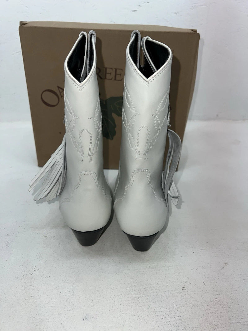 New Women’s White Oak Tree Farms Leather Cowboy Boots 9 #3145 KK-602