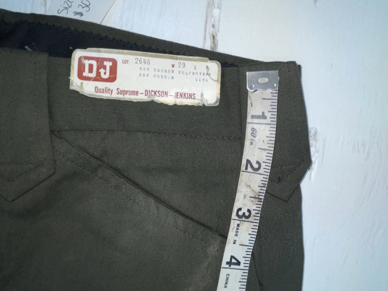 New Vintage Green Dickson Jenkins Polyester Pants #2646 VV-51