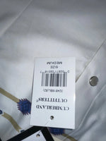 New Women’s White Aztec Cumberland Outfitters Cut Off Button Up Shirt M 3B-51