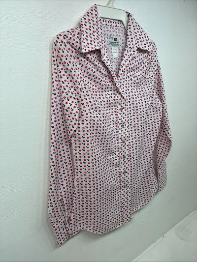 New Women’s Dickson Jenkins Multicolor Long Sleeve Pearl Snap Size 30 MM-37