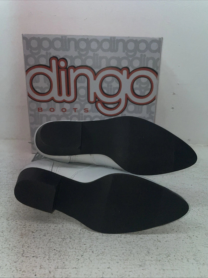 New Youth White With Fringe Dingo Cowboy Boots. I C 3221 3.5 3 1/2 D. 22-30