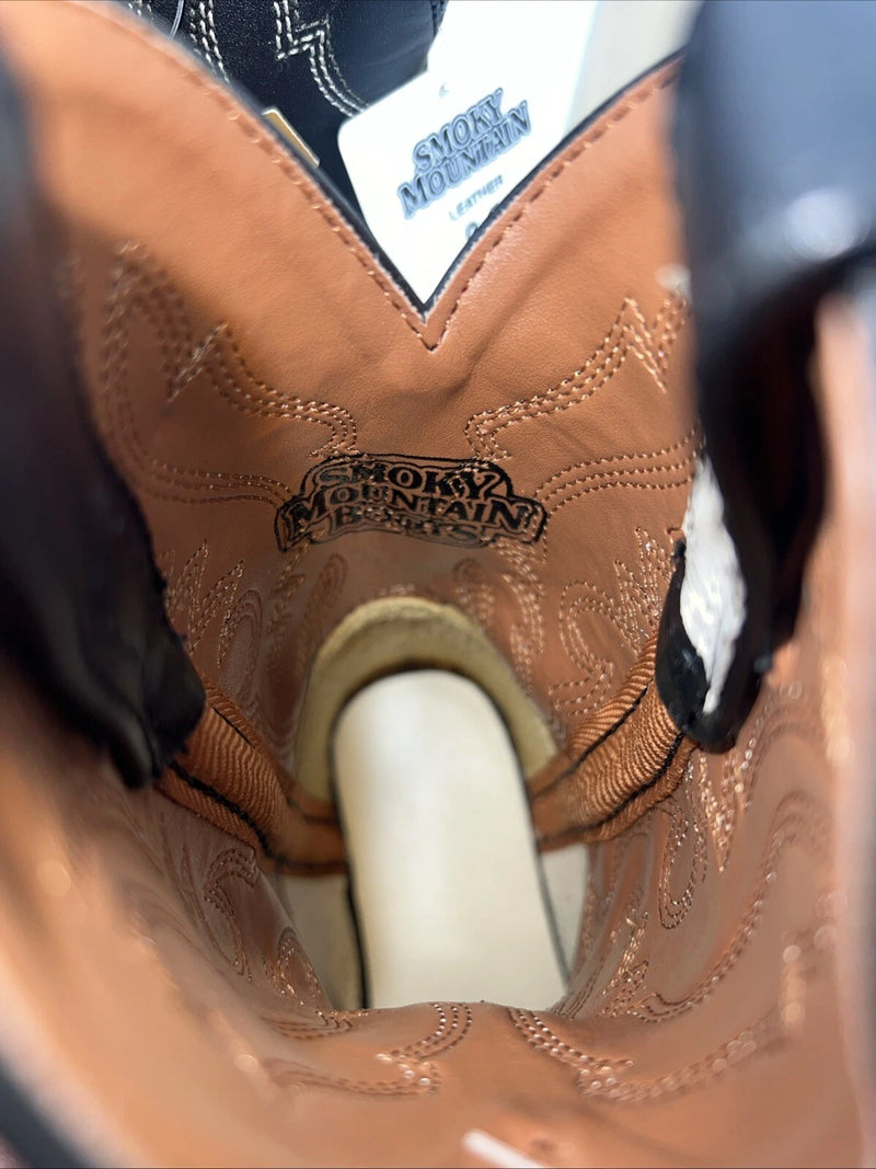 New Children’s Black Smoky Mountain Cowboy Boots. 1117 C 9.5 9 1/2. 24-35