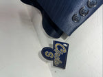 New Men’s Circle S Blue Suit Jacket 52L #24244 Y-610