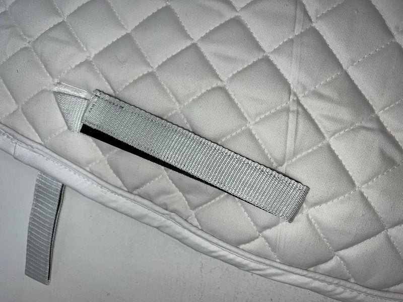 New Tough 1 Equiroyal White English Contour Saddle Pad #30-920 FF-604