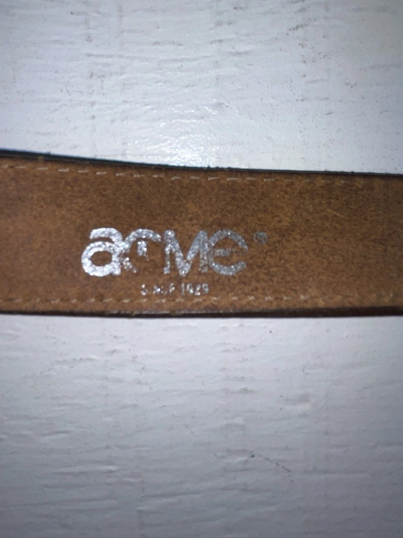 New Brown Genuine Leather Acme Tooled 28” Belt #5022 NN-25