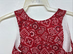 New Kids Kiddie Korral Red Western Design Sleeveless Vest Size Large YY-35