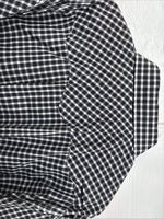 New Men’s White Horse  Black White Plaid Long Sleeve Pearl Snap XL H-80