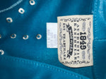 New Women’s Teal 1849 Authentic Ranchwear Long Sleeve Show Vest XS 3B-105