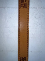 New Brown Genuine Leather Longhorn Tooled 28” Belt #82881 NN-83