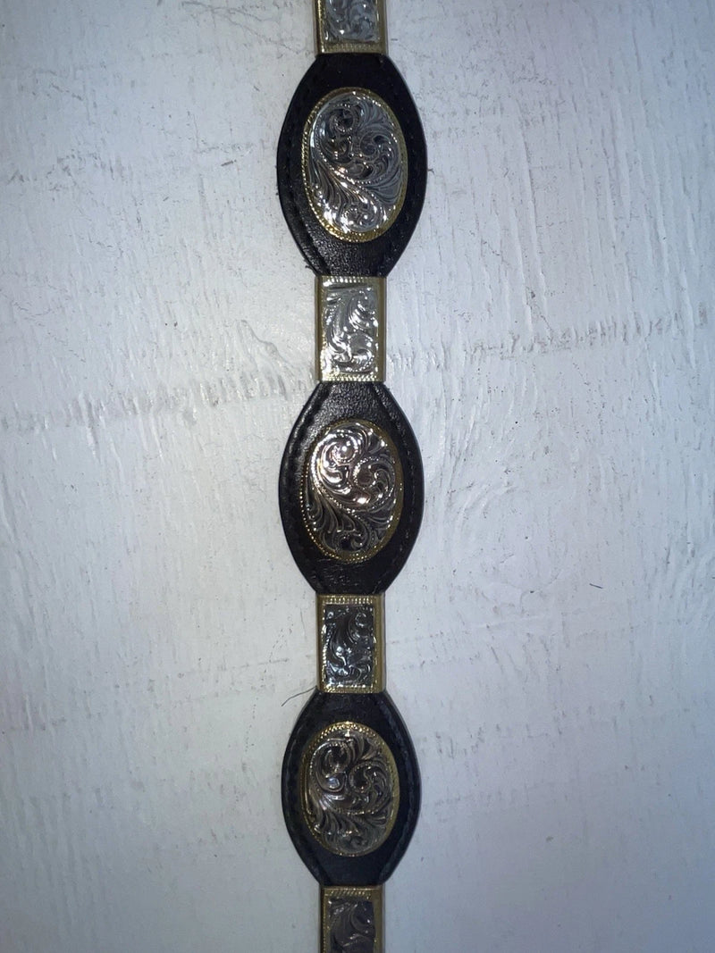 New Black Genuine Leather Double S Pendent 28” Belt #3508501 JJ-118