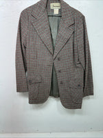 New Womens Red Plaid Bronson Work Blazer 13/14 #4400 UU-12