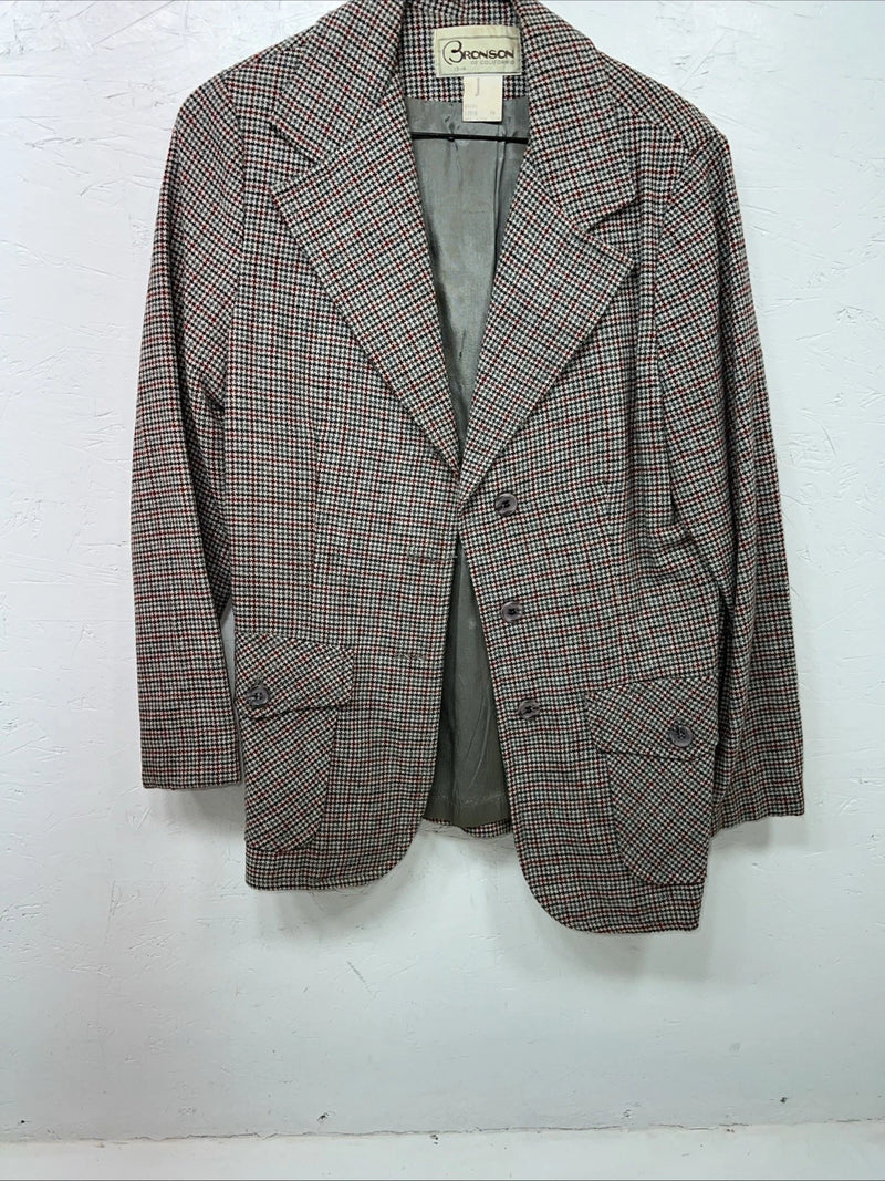 New Womens Red Plaid Bronson Work Blazer 13/14 #4400 UU-12