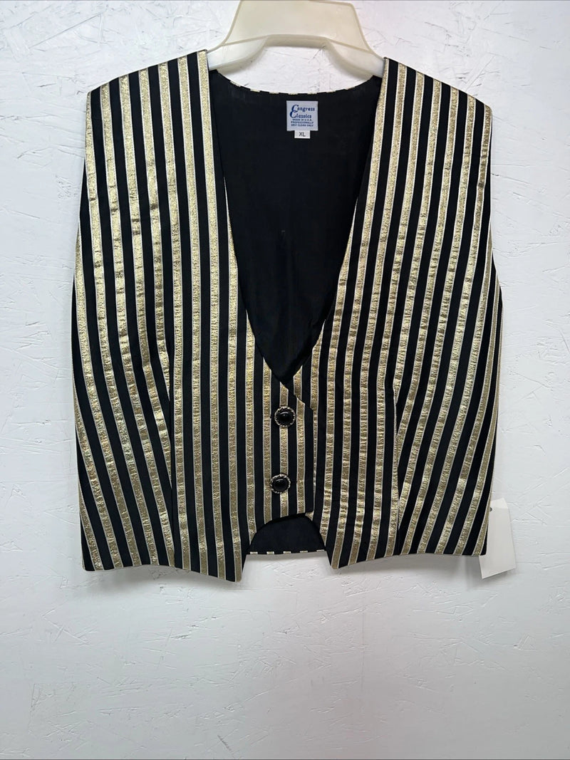 New Women’s Congress Classics Gold Black Vest XL WW-33