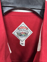 New Women’s Cumberland Red Short Sleeve Pearl Snap Medium MM-87