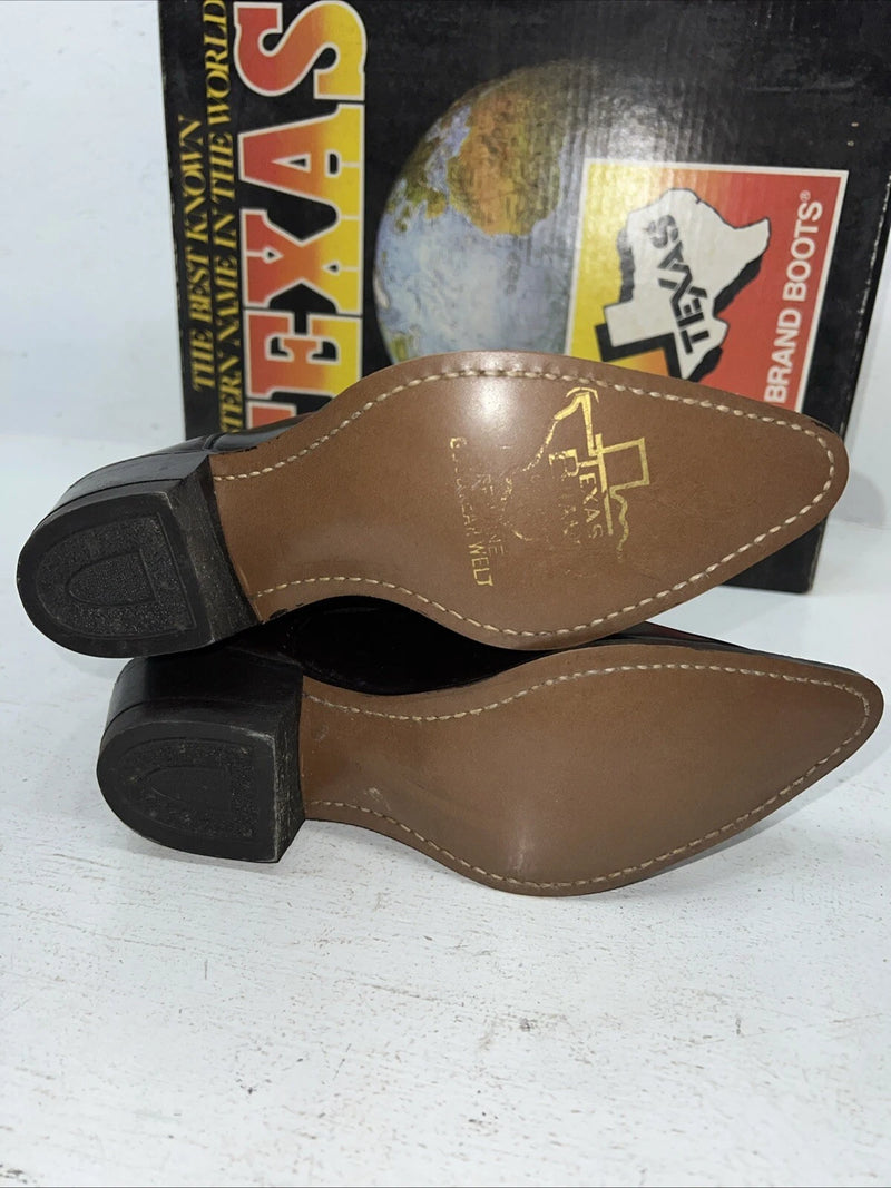 New Women’s Brown Texas Brand Cowboy Boots. 4411 6.5 6 1/2 M. 19-134