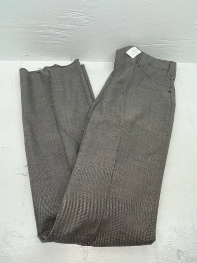 New Vintage Black Speckled Circle S Polyester Pants #CP6740 XX-113