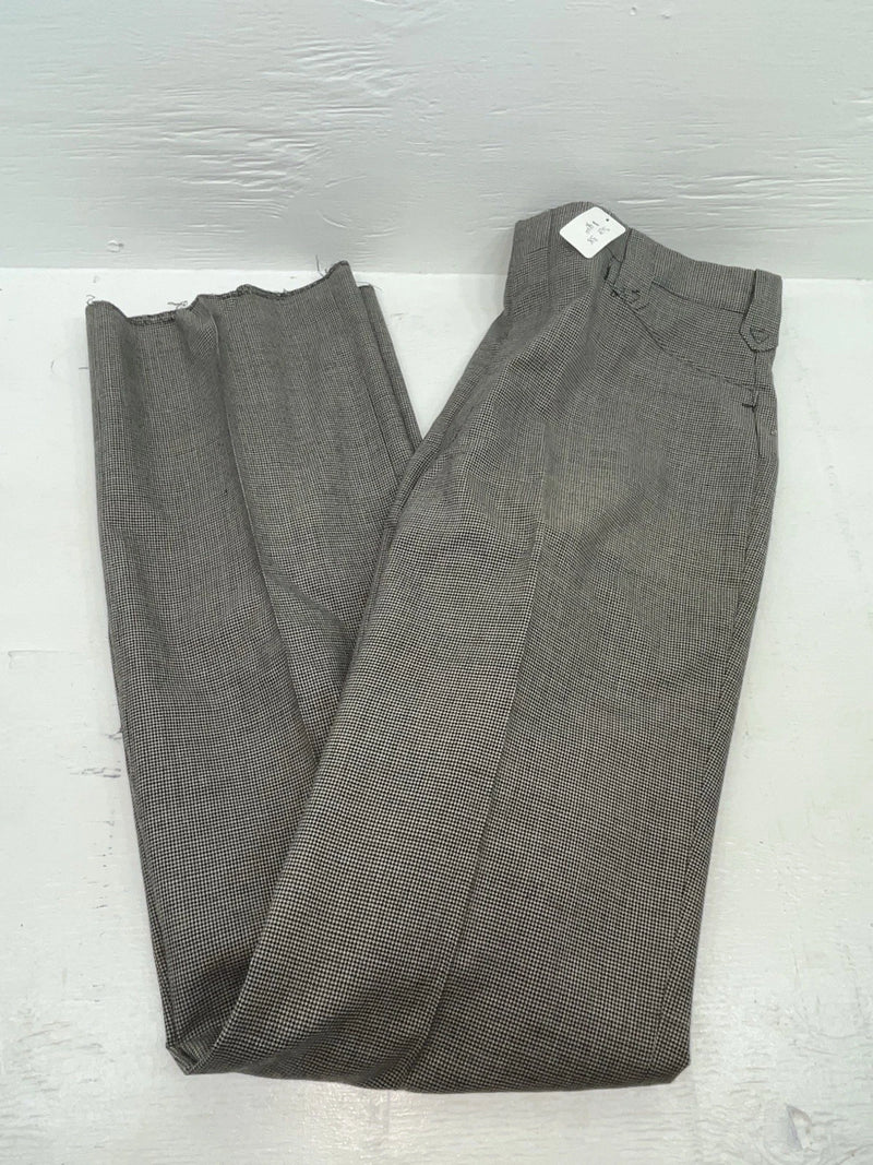 New Vintage Black Speckled Circle S Polyester Pants #CP6740 XX-113
