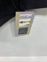 New Men’s Wrangler Black Western Design Long Sleeve Hidden Button Up Small J-62