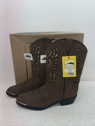New Women’s Brown Smoky Mountain Cowboy Boots. 1016 J Y 5.5 5 1/2. 2-70