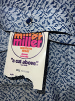 New Men’s Blue Pearl Snap Miller Long Sleeve Shirt. 15.5x33 M I-45