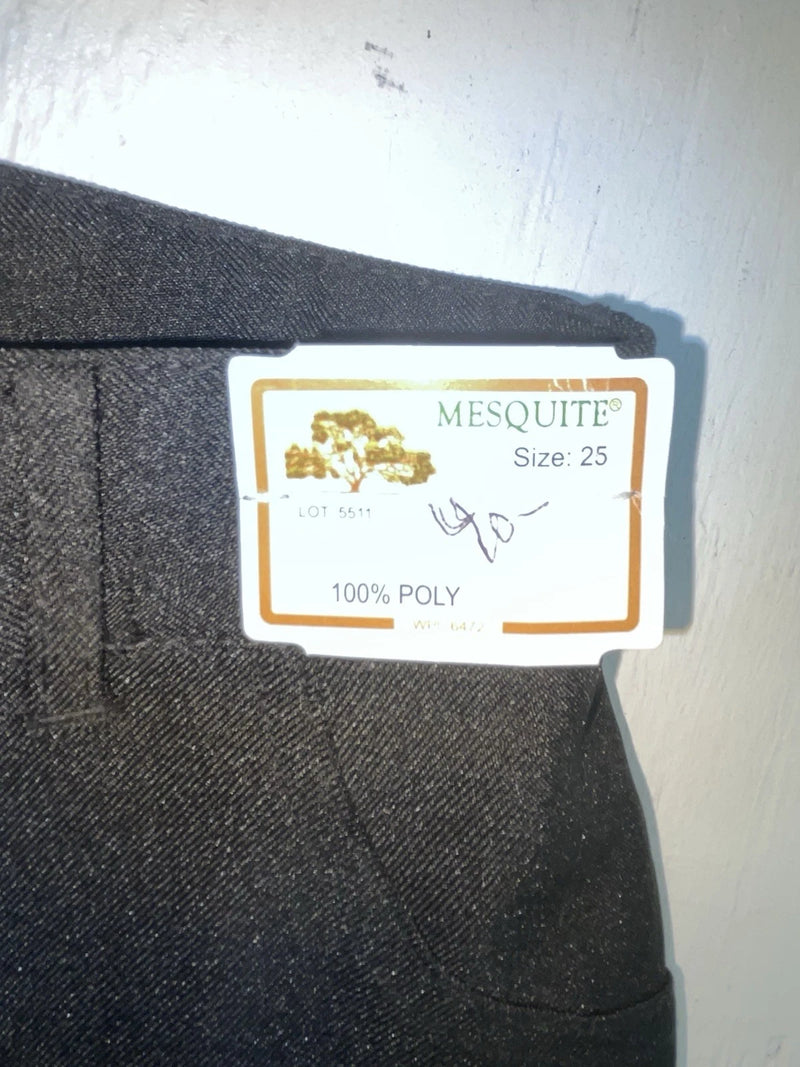 New Vintage Black Mesquite Polyester Pants #5511 XX-108