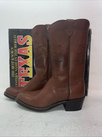 New Men’s Brown Texas Brand Cowboy Boots. 8021 9 D. 3-42
