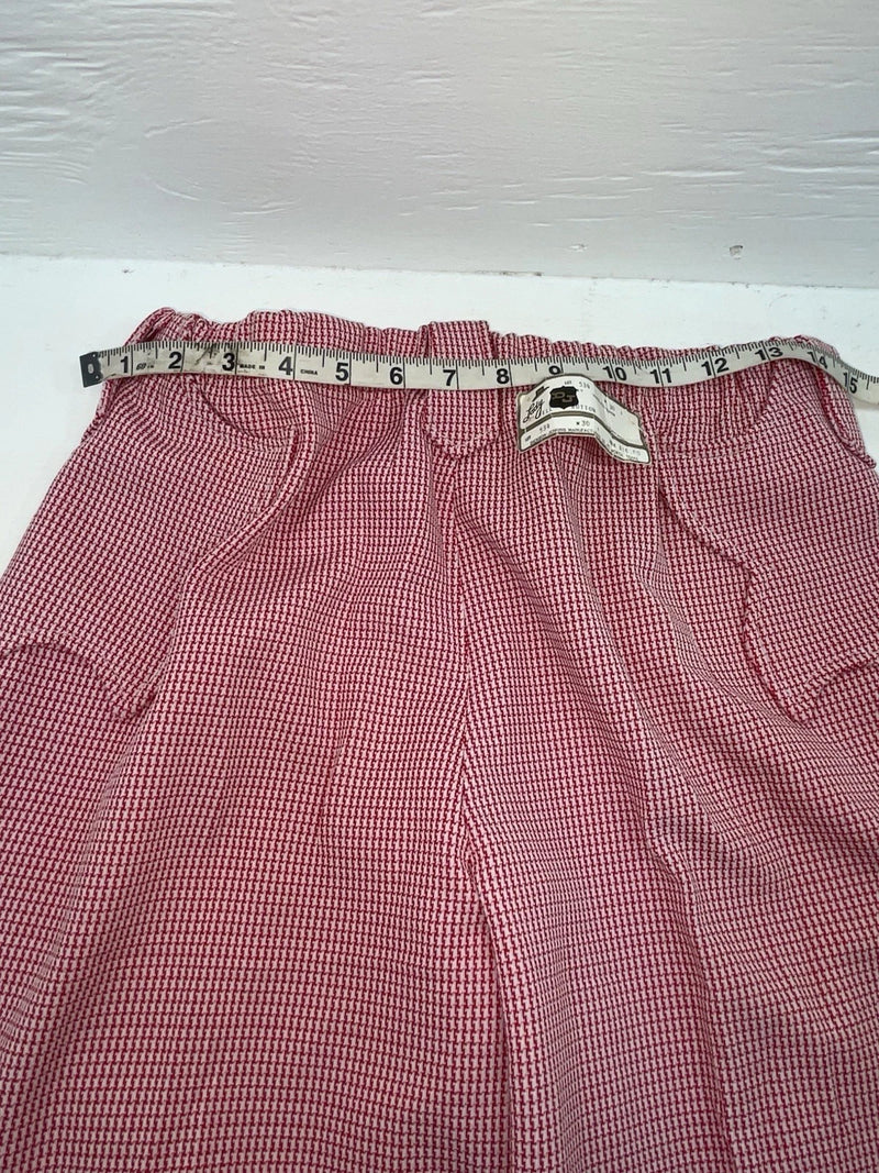 New Vintage Red Checkered Dickson Jenkins Polyester Pants #534 VV-72