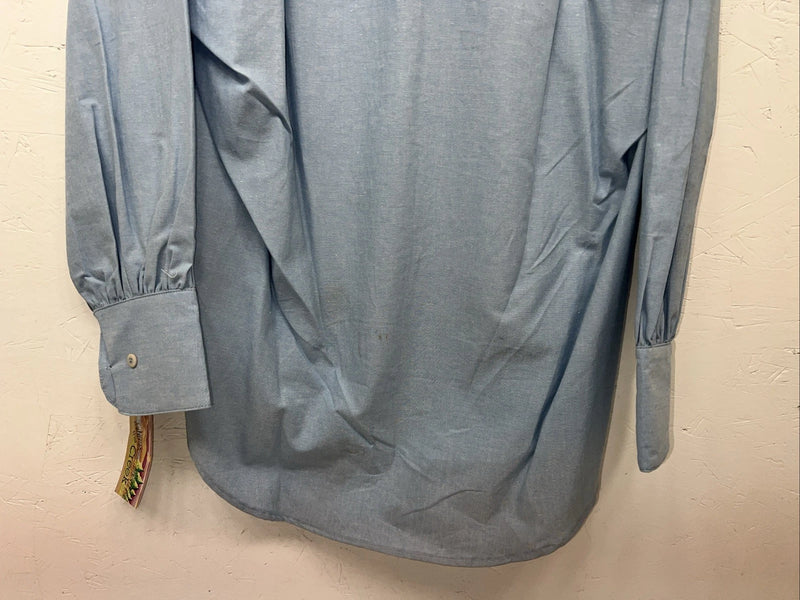 New Women’s Cricket By The Creek Blue Long Sleeve Button Up Shirt M 3C-40