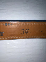 New Gray Genuine Leather Wright 34” Belt #10533 Z-151