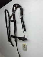 New Silver Fox Brown Full English Caveson Bridle #20-1419-0-0 BB-17