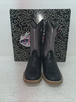 New Children’s Purple Blazin Roxx Cowboy Boots. 4451201 13.5 13 1/2. 23-57