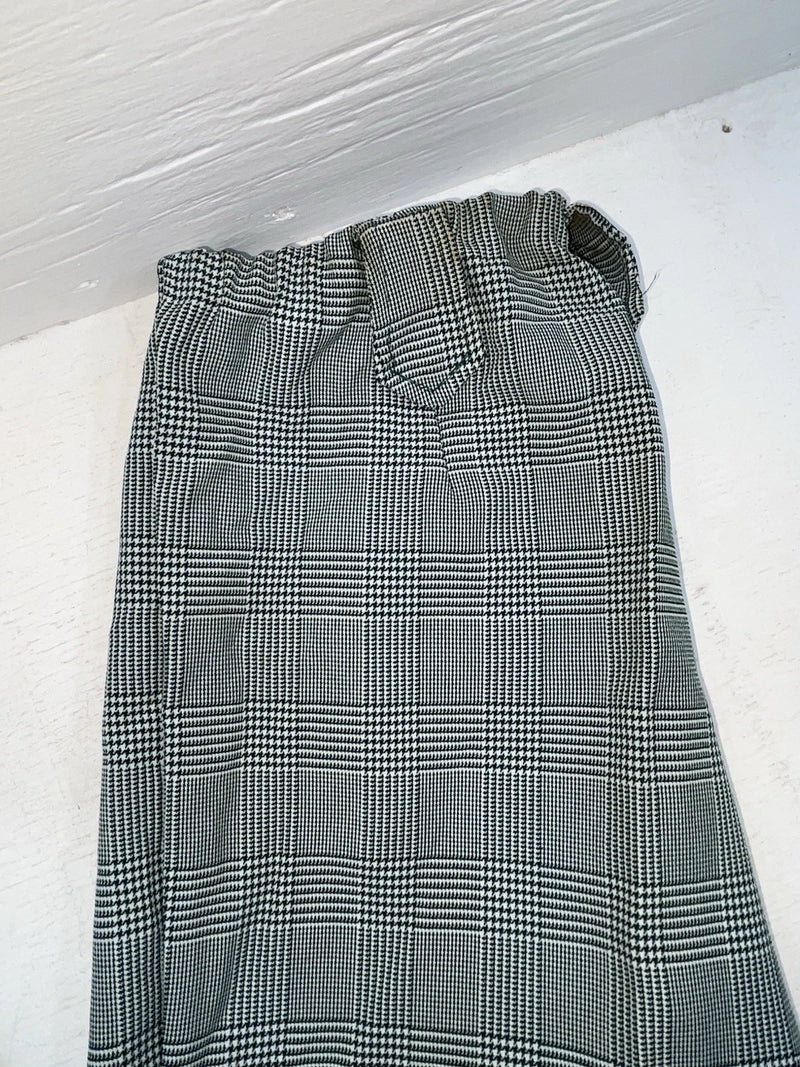 New Vintage Green Plaid Panhandle Slim Polyester Pants #1218 NN-152