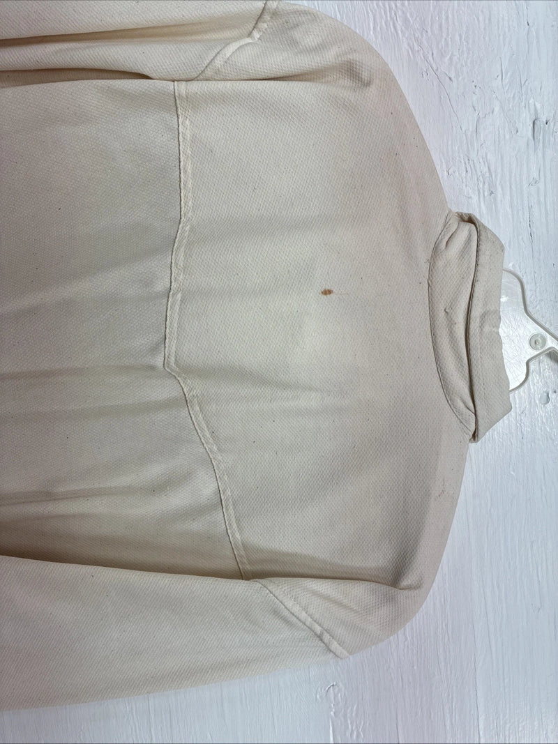 New Men’s H Bar C Yellow Simple Long Sleeve Pearl Snap Medium K-63