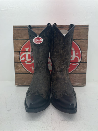 New Men’s Black Laredo Cowboy Boots. 6766 9.5 9 1/2 E W. 6-112
