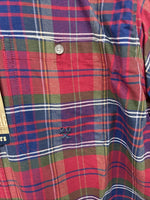 New Boys Twenty X Red Plaid Long Sleeve Pearl Snap XL DD-91