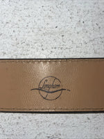 New Brown Genuine Leather Longhorn Tooled 30” Belt #82837 Z-13