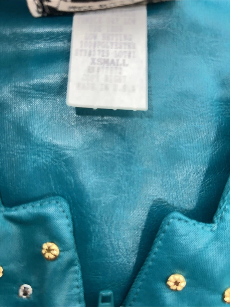 New Women’s 1849 Authentic Ranchwear Blue Horse Show Vest XS L-600