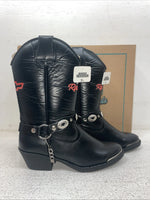 New Youth Black Smoky Mountain Cowboy Boots. 1079 Y 3.5 3 1/2. 22-64